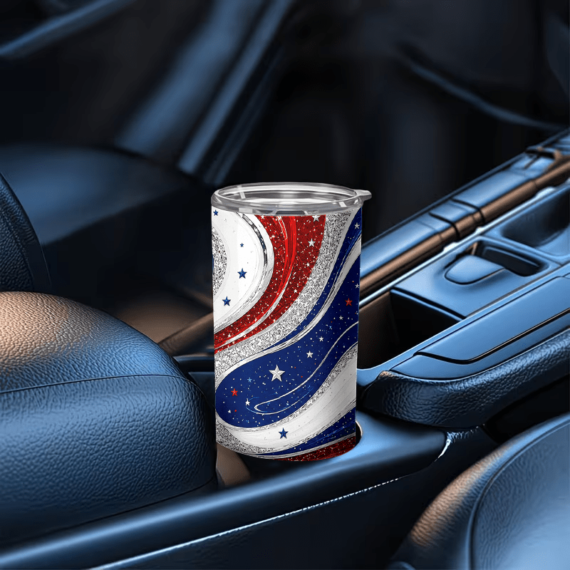 1個入り 20オンス 赤白青の星空模様 断熱タンブラーマグ  - Tumbler 20Oz White のレビューと価格