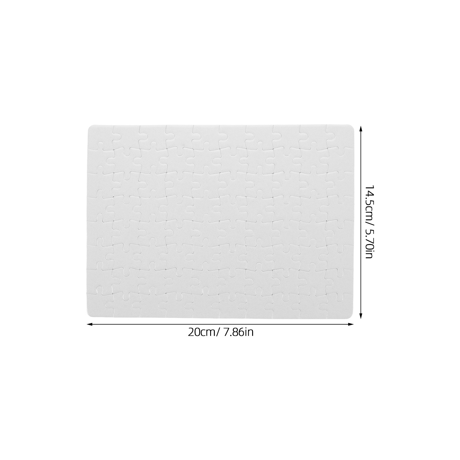 4枚組 無地ジグソーパズル 白いパズルボード DIY昇華クラ - Puzzle Blank White のレビューと価格