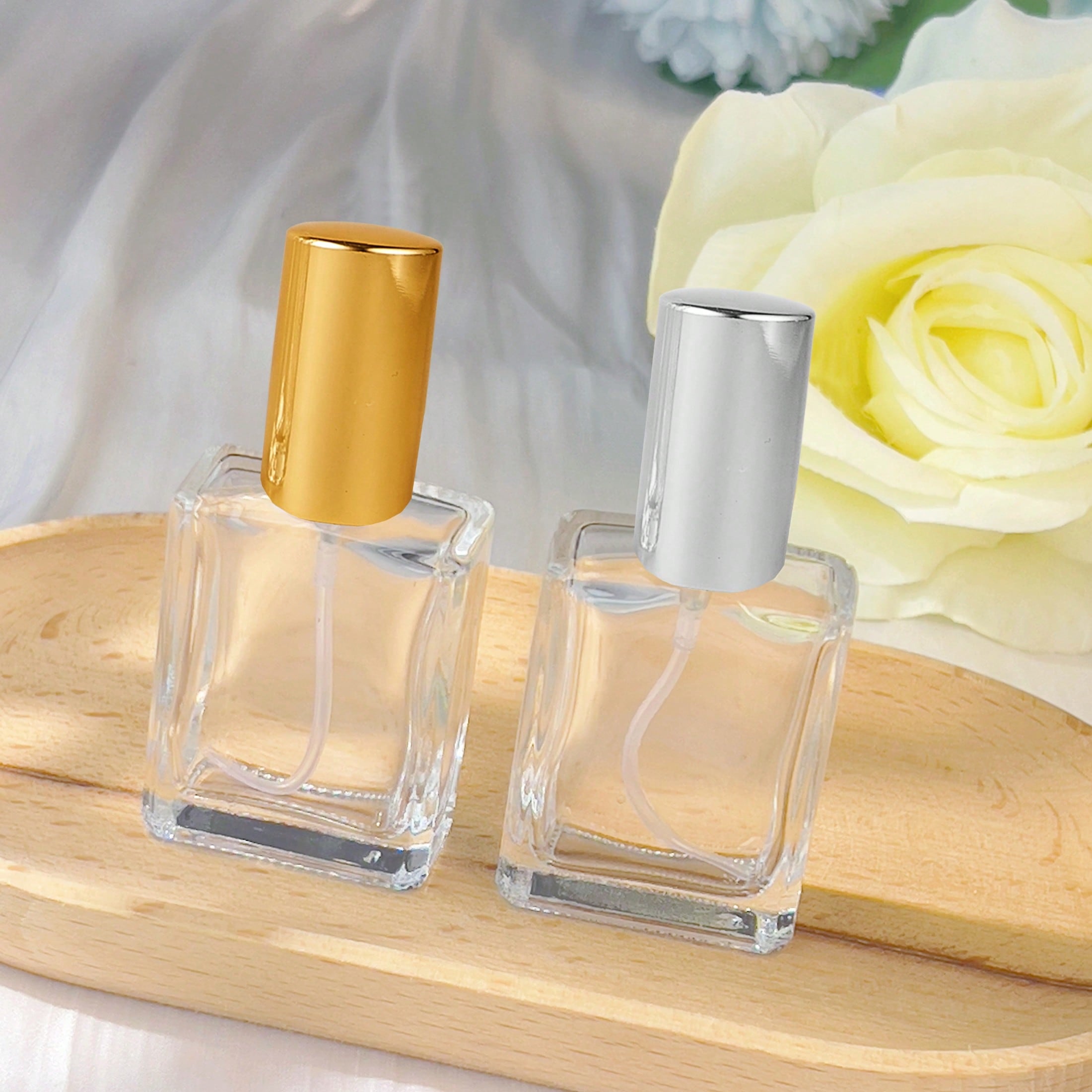 15ml フラットスクエア詰め替え可能な香水化粧品水スプレー - Water Bottle Blank のレビューと価格